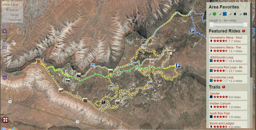 Gooseberry Mesa mountain biking st. George Utah