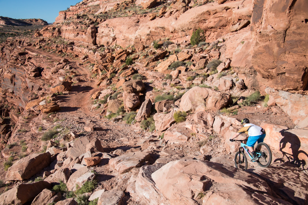 moab mountain biking chasing epic hymasa trail